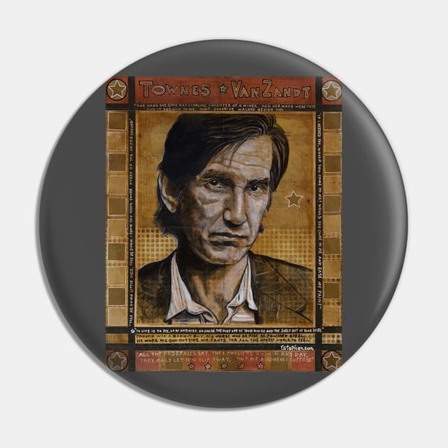 Townes VanZandt Pin by Raybomusic01