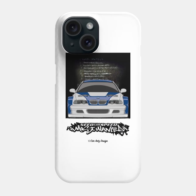 Most Wanted M3 GTR Phone Case by Car-Artz-Design