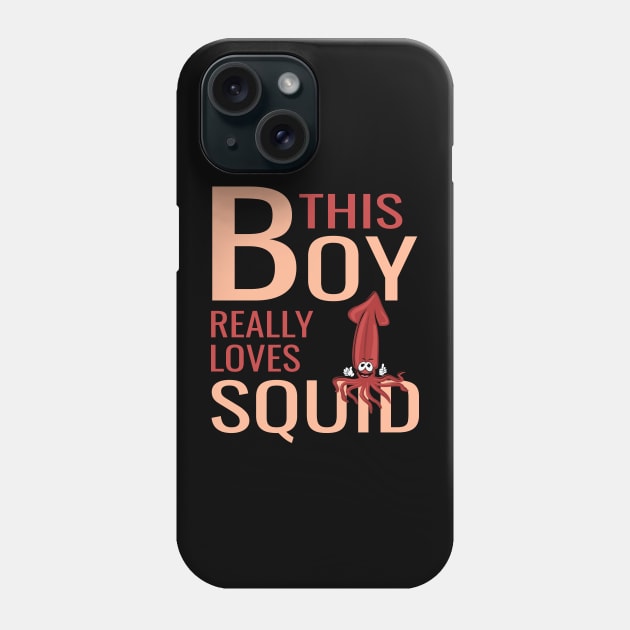 Squid Funny & humor Squids Cute & Cool Art Design Lovers Phone Case by zyononzy