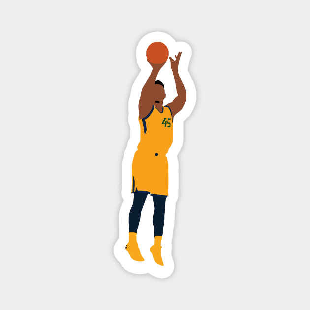 Donovan Mitchell Jumpshot Magnet by xRatTrapTeesx