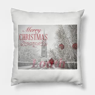 Merry Christmas Louth Pillow