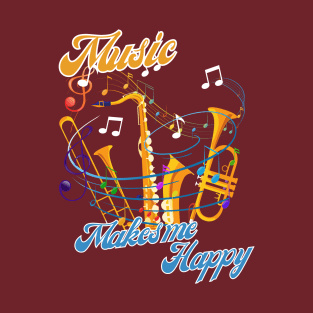 Music = Happy T-Shirt