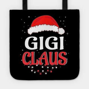 Gigi Claus Christmas Family Group Matching Pjs Xmas Light Tote