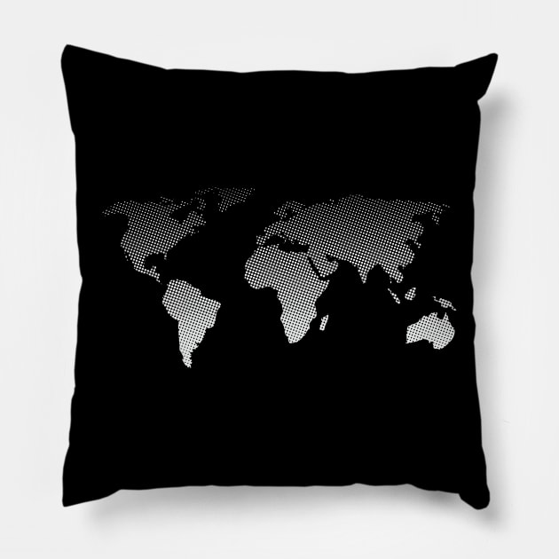 World Map T Shirt| Globe T Shirt Pillow by GigibeanCreations