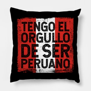 Tengo el orgullo de ser peruano Pillow