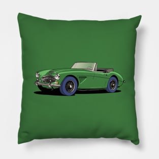 Austin-Healey 3000 British sports car in green Pillow