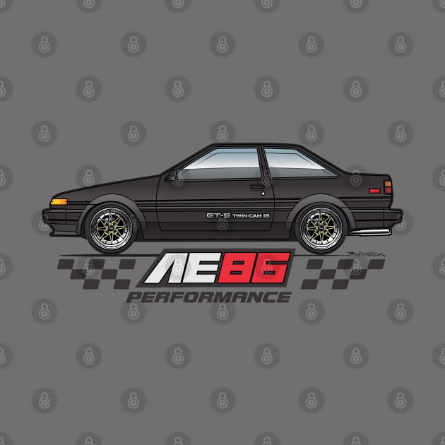 Black AE86 Perrformance by JRCustoms44