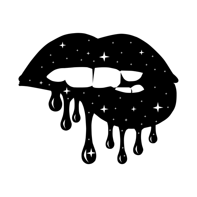 Retro Black Lip, Graphics Lips by MisqaPi Design