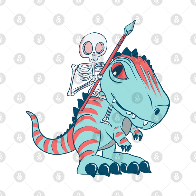 Jurassic skeleton by Jess Adams