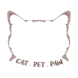 Cat . Pet . Paw T-Shirt