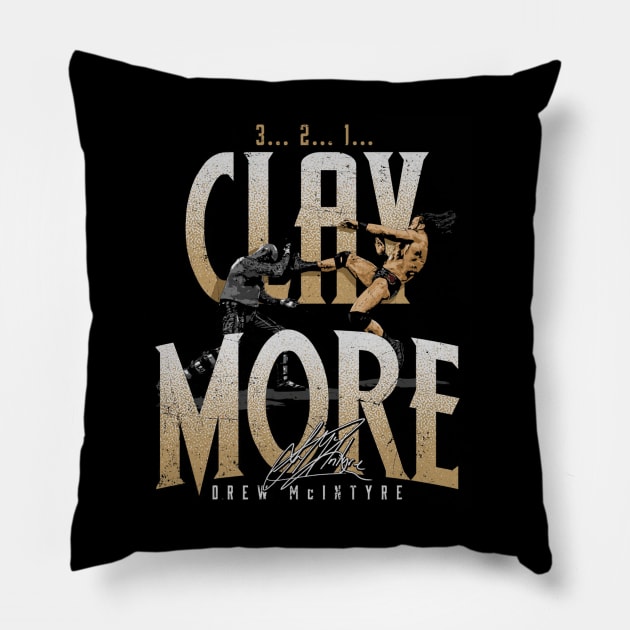 Drew McIntyre Claymore Pillow by MunMun_Design