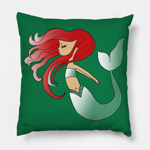 mermaid Pillow by tiffytiff