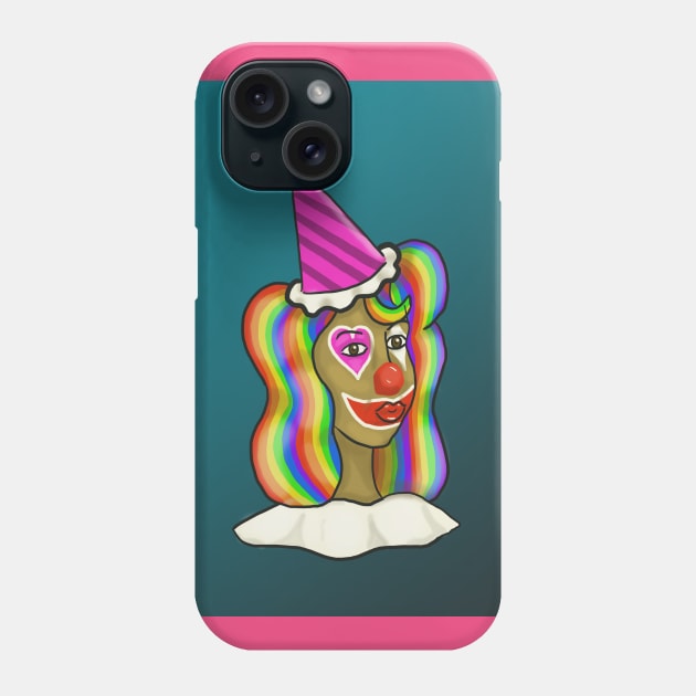 Clown Phone Case by tesiamarieart