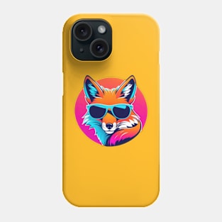 Cool Neon Fox Phone Case