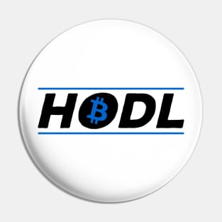 HODL Bitcoin Cryptocurrency Hold BTC Pin