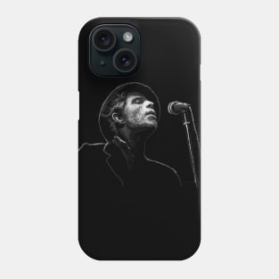 Tom Waits. Scribble art. Phone Case