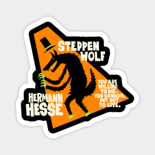 Hermann Hesse - Steppenwolf Illustration Magnet