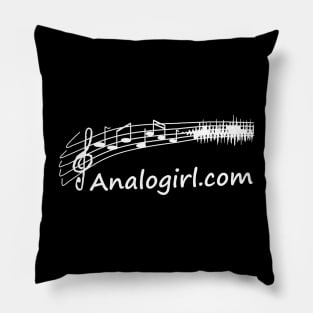 Analogirl - White Pillow