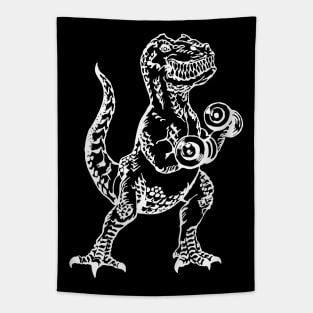 SEEMBO Dinosaur Weight Lifting Dumbbells Fitness Gym Workout Tapestry