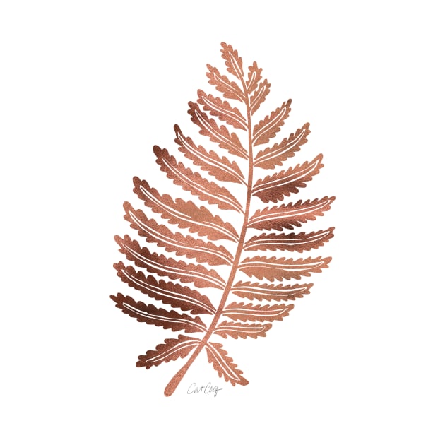 fern leaf rose gold by CatCoq