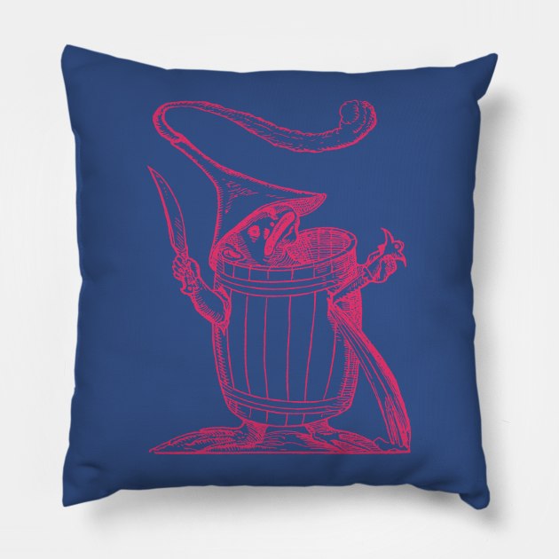 Self-Draining Barrel Man Pillow by shirtyday