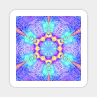 Gods from another dimension - mandala (blue version) Magnet