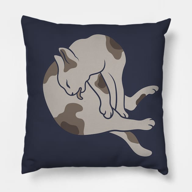 Keep it clean – this is all the cat mean (pose 3) Pillow by runcatrun