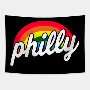 Philadelphia Gay Pride LGBT Rainbow Flag Tapestry