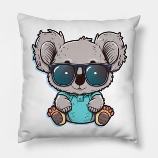 This happy little guy knows how to stay stylish in the hot weather Pillow