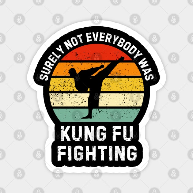 surely-not-everybody-was-kung-fu-fighting Magnet by Creatifly Graphic Tees
