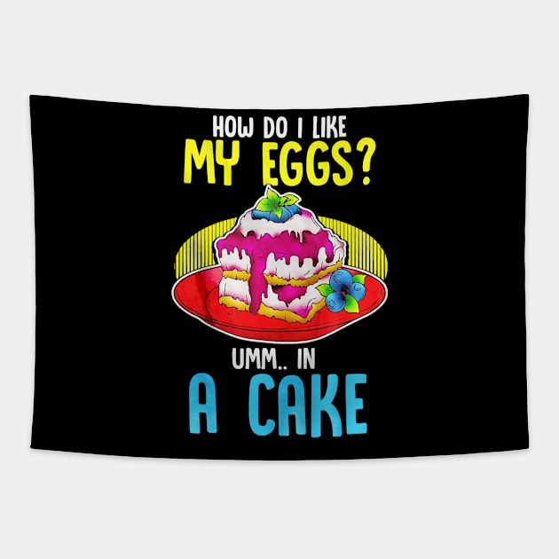 Cake Lover Funny Gift Tapestry by toiletpaper_shortage