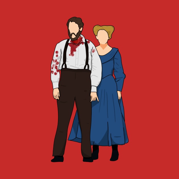 Sweeney Todd Covered in Blood and Mrs Lovett by byebyesally
