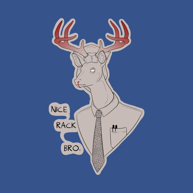 Disover nice rack bro - Deer - T-Shirt