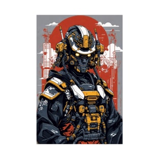 samurai warrior robot t-shirt T-Shirt