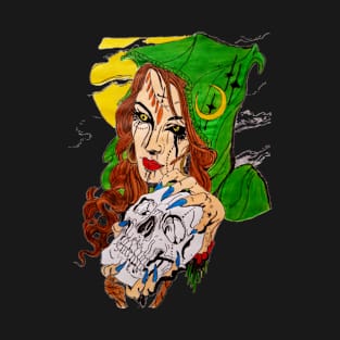 Witch and skull T-Shirt