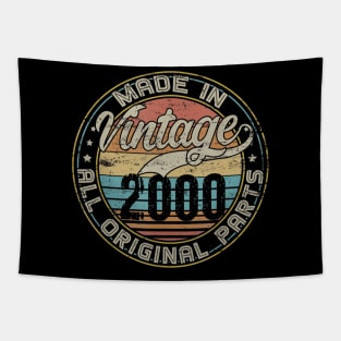 Classic 20th Birthday Gift For Men Women Vintage 2000 Tapestry