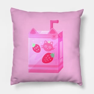 Strawberry Catto Milk Pillow