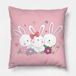 Easter Bunnies Pillow