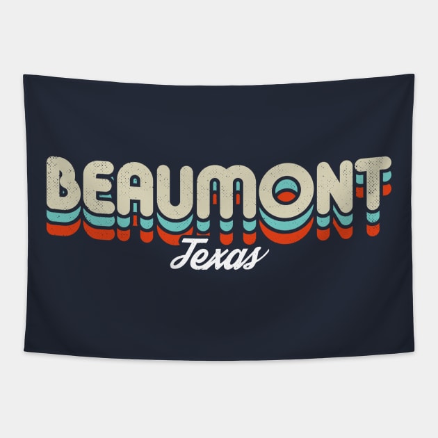 Retro Beaumont Texas Tapestry by rojakdesigns