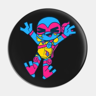 Mikey Pansexual Flag ROTTMNT Pin