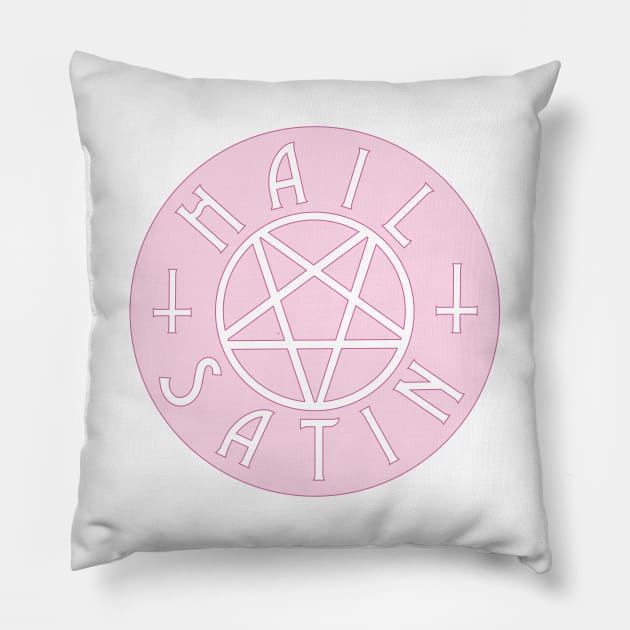 Hail Satin Pillow by CreativeHermitCo