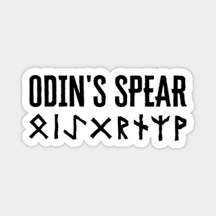 ODIN'S SPEAR - Black Bind Rune Magnet