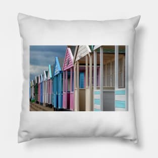 Southwold Beach Huts East Suffolk England UK Pillow