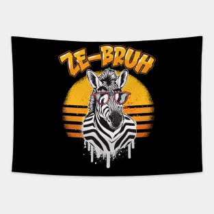 Zebra Bro AKA. Ze-bruh - Funny Zebra Design Tapestry