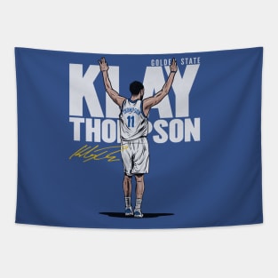 Klay Thompson Golden State Three Tapestry