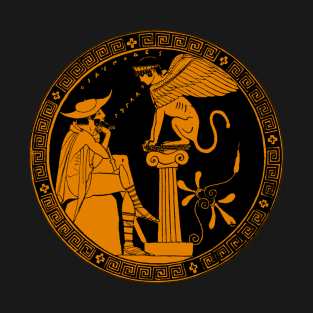 Oedipus and the Sphinx Attic redfigure T-Shirt