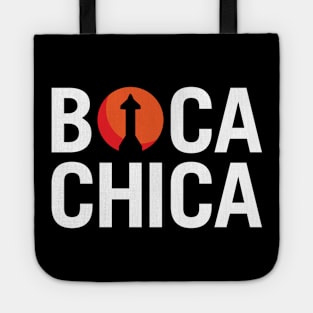 Boca Chica Texas Starship Mars Silhouette Tote