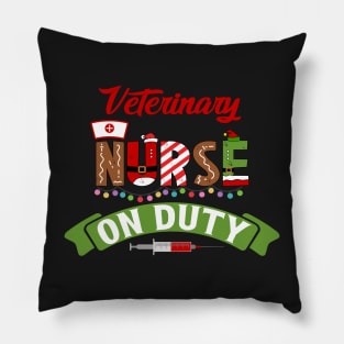 Funny Nurse Life Christmas Pun Quote Hilarious Joke Idea Veterinary Pillow