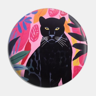 Wild Panther Retro Pin