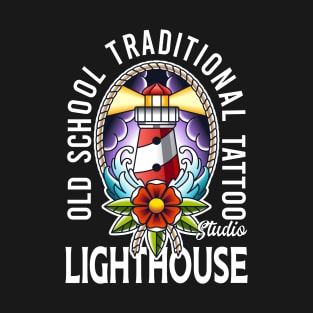 old school traditional tattoo light house T-Shirt